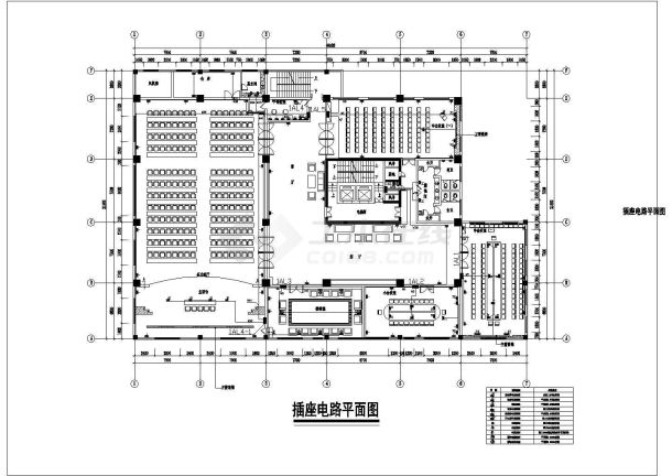 某1000㎡税务局电气施工图纸-图一