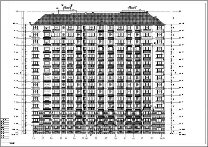 某地14层剪力墙结构住宅建筑设计施工图纸_图1