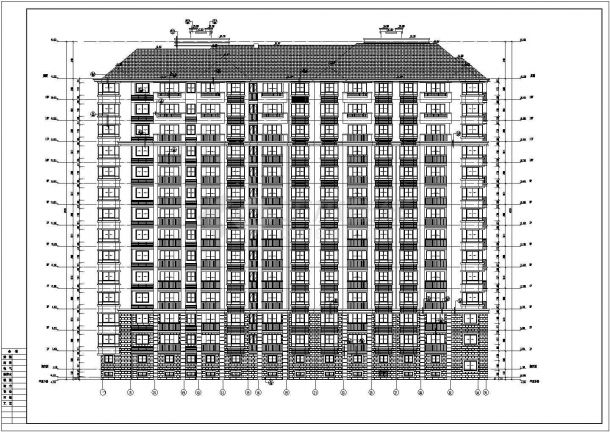 某地14层剪力墙结构住宅建筑设计施工图纸-图二