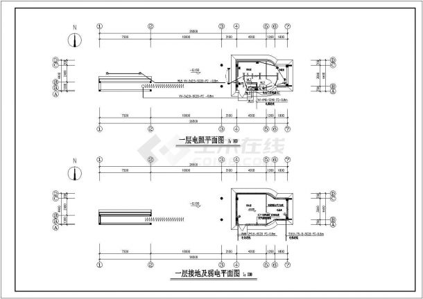 传达室电气CAD图-图一