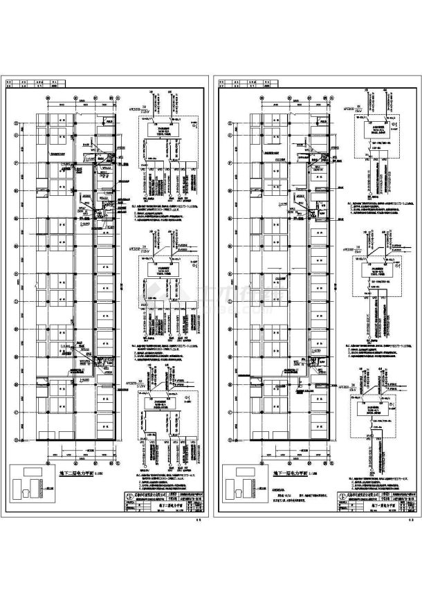 成都某地下广场工程电气设计施工图-图二