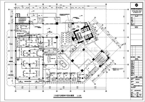 某地中心机房七氟丙烷气体灭火设计施工图-图一