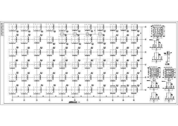 某仓商贸有限公司钢结构超市结构设计施工图-图二