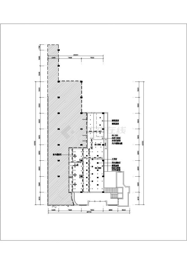 苏州框架结构酒店室内装饰工程施工图-图一