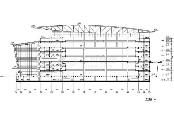 【重庆】现代风格高层国际会展中心设计施工图-图一