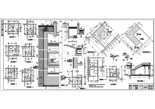 5号楼梯详图(F10建筑施工图)-图一