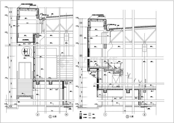 【河北】某多层中学体育馆建筑施工图（知名设计院）-图二
