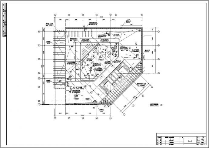 屋顶平面图(F10建筑施工图)_图1