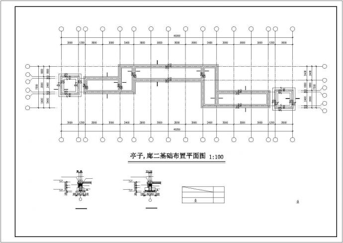 某城市亭廊组合建筑方案规划图_图1