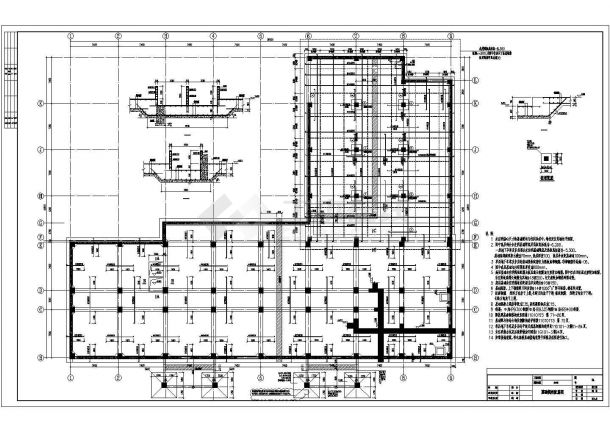 某13层高层框架结构办公楼结构设计施工图（含塔楼）-图二