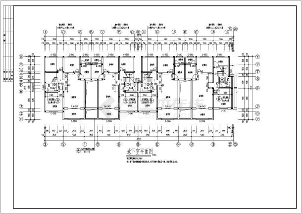 某地7层混合结构住宅楼建筑施工图-图二