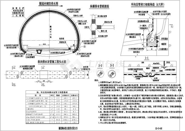 【广西】某双向分离式隧道设计施工图（穿越山体）-图二