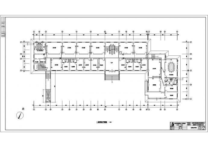 某小区4层的社区服务中心电气设计施工图_图1