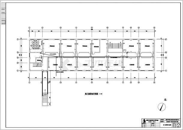 某小区4层的社区服务中心电气设计施工图-图二