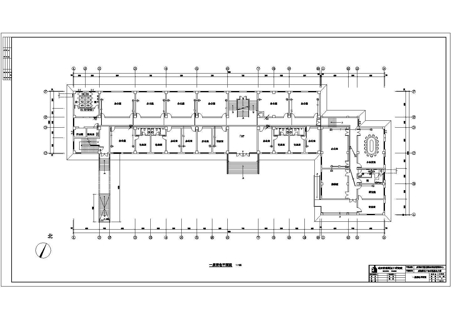 某小区4层的社区服务中心电气设计施工图