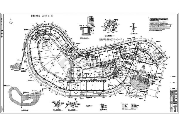 梧州三层框架结构妇女儿童活动中心建筑设计施工图-图二