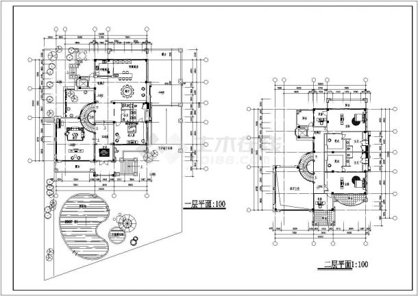 某地三层带地下层别墅建筑设计方案图-图二