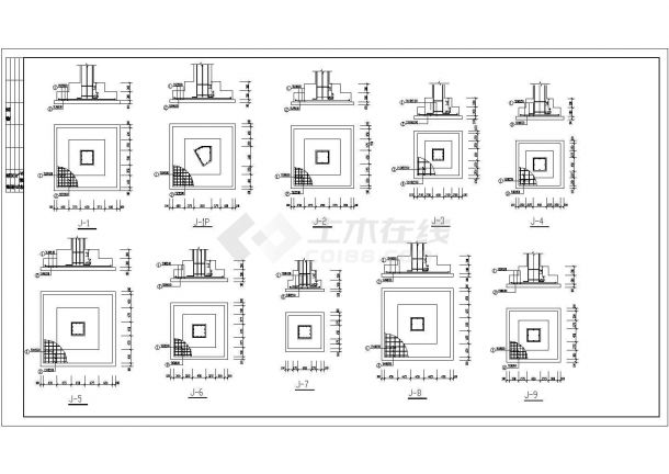 某框架结构住宅楼结构设计施工图-图二