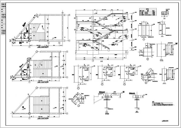 某钢结构售楼处设计图纸（桩基础，共26张图）_图1