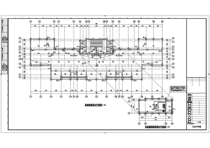 某地上两层中学给排水施工图（含设计说明）_图1