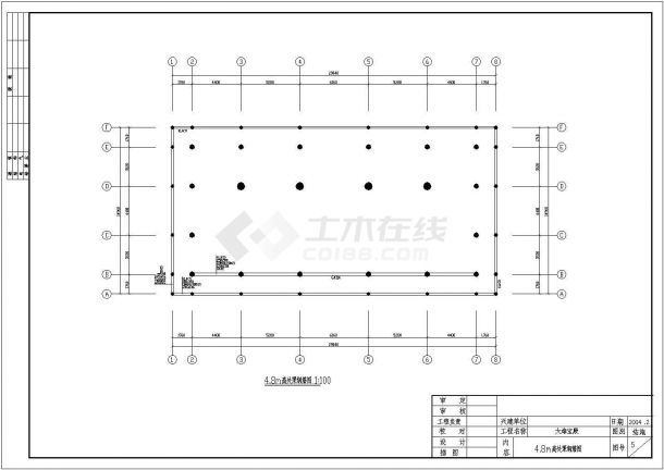 某寺庙宝殿结构图纸（人工挖孔灌注桩，共12张图）-图一