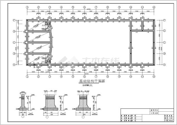 【湖南】某地上一层小学食建筑结构全套施工图纸-图二