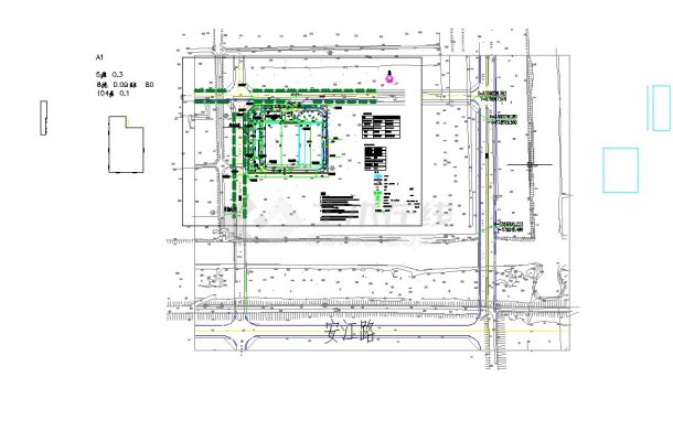 二层框架结构车间全套施工图纸（含建筑结构水电）-图一