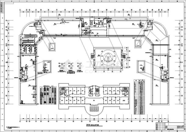 某湖北省办公楼空调结构CAD大样详图-图二