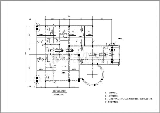 别墅建筑结构图纸（共13张图）-图二