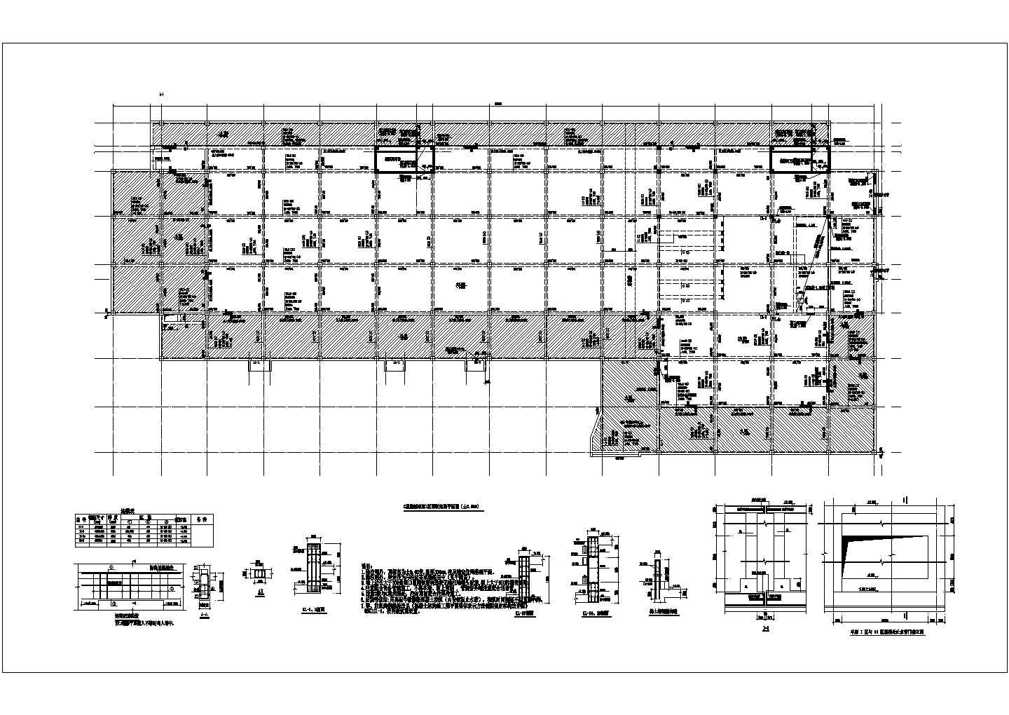 某框架地下车库结构设计施工图（6度抗震）