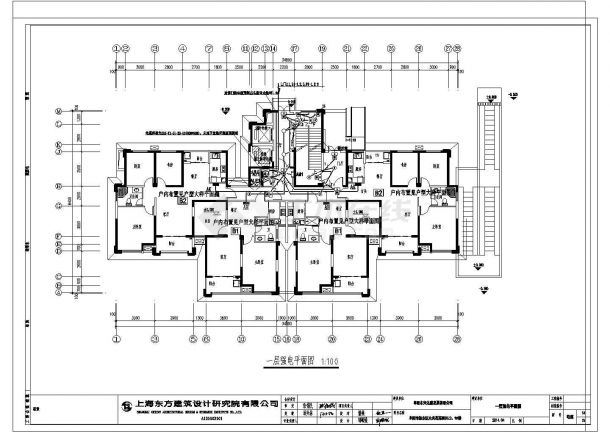 高层剪力墙结构住宅楼结施、建施、给排水全套施工图-图一