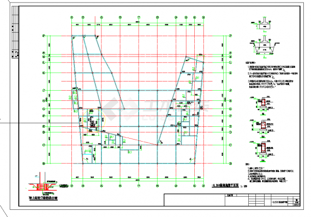 【海南】某三层框架结构别墅结构设计施工图-图二