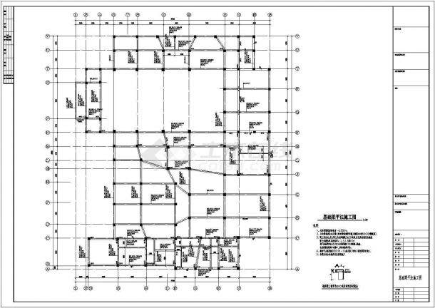 某地区三层框架结构教堂结构施工图-图二
