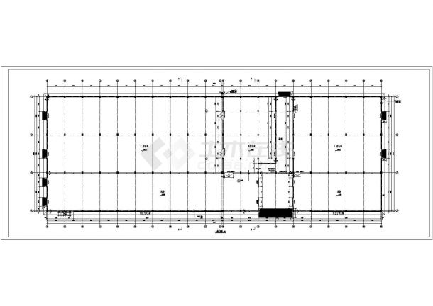 某局部二层框架结构厂房建筑设计施工图-图二