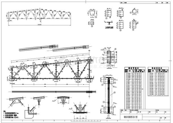 21米梯形钢屋架计算书及图纸（无檩屋盖体系）-图一