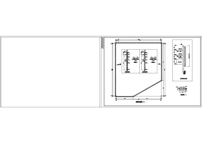 某三层地下室基坑支护设计图（共4张图）_图1