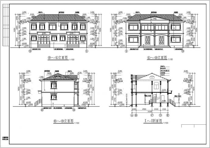 某地二层别墅住宅施工图（含建筑和结构设计）_图1