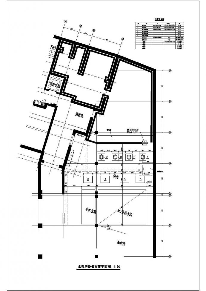 某地区的住宅车库给排水参考图_图1