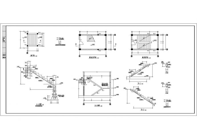 某两层半地下车库结构设计施工图（6度抗震）_图1