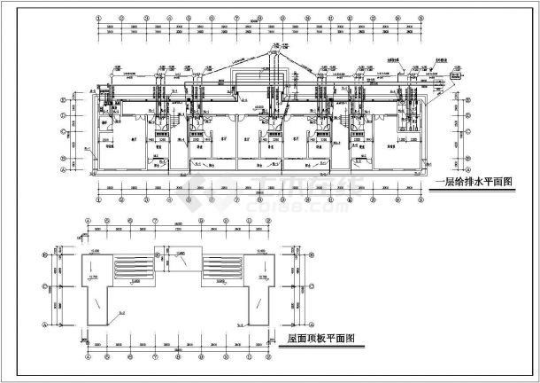 湖南省某敬老院给排水施工参考CAD详图-图一