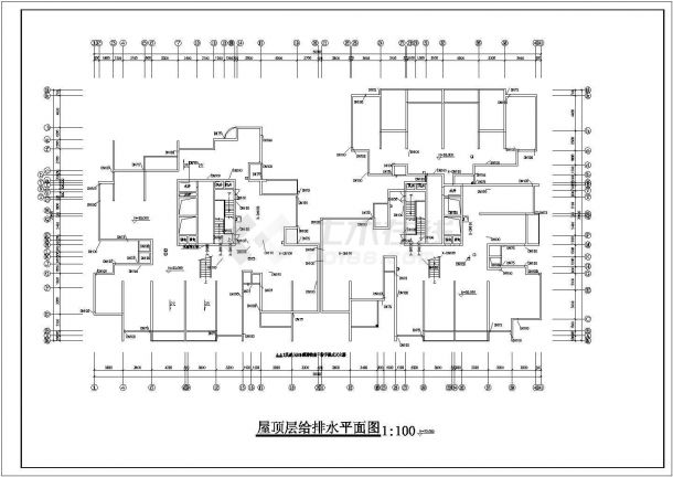 重庆某区县18层商住楼给排水设计图-图二