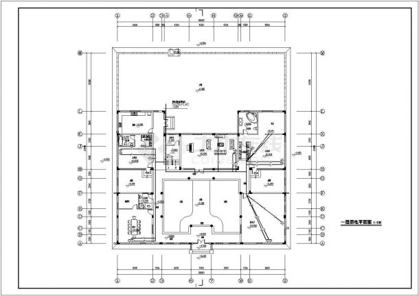 两层四合院电气设计图纸，共10张图-图二
