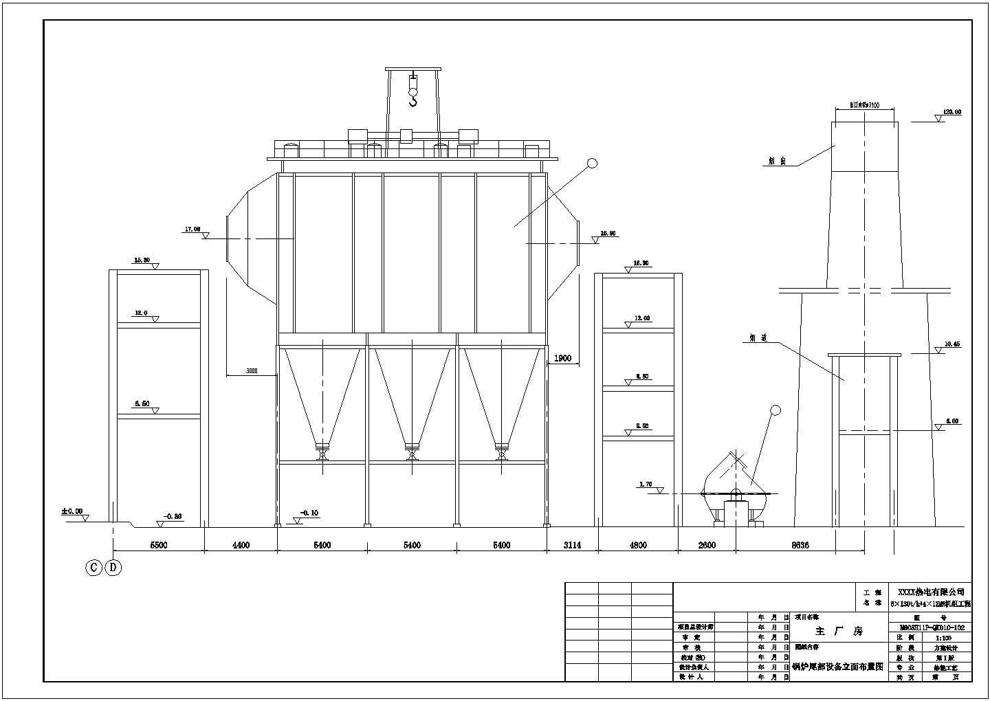 某火力发电厂热能工艺设计图（6张）