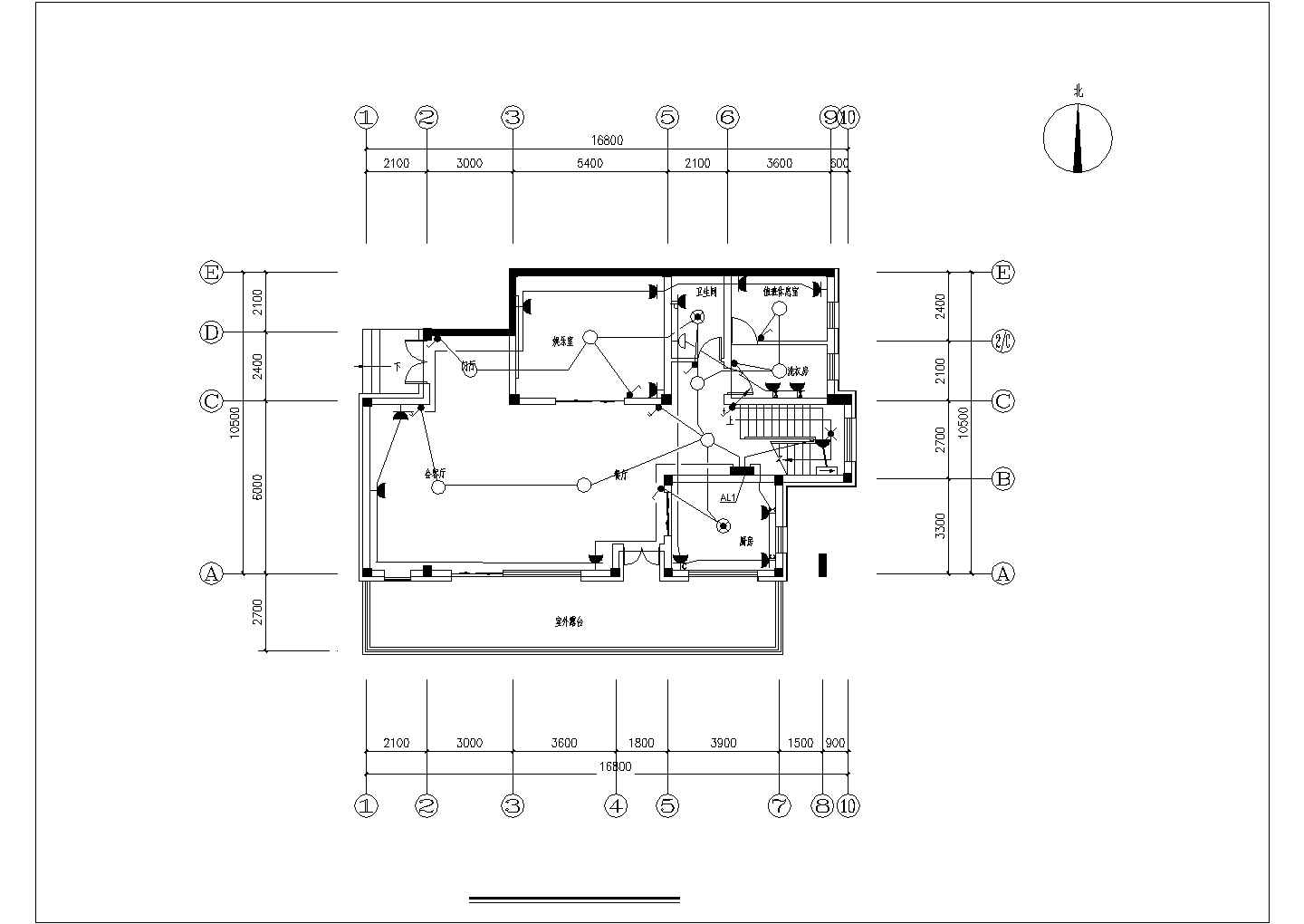 【浙江】某三层别墅强电图纸，含电气设计说明
