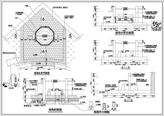 川西民居风格的商业街总平面图规划图_图1