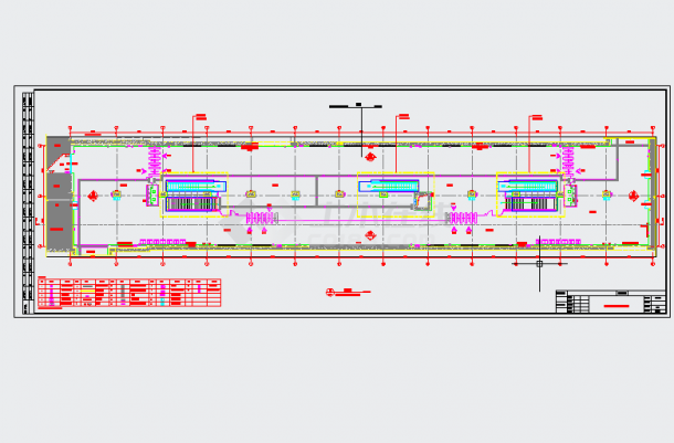 【江苏】地下两层岛式地铁车站站厅站台施工图设计47页（含装修）-图一