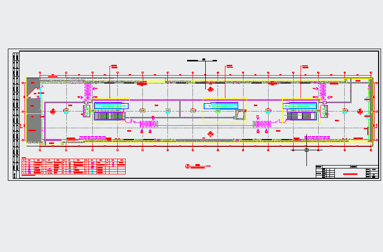【江苏】地下两层岛式地铁车站站厅站台施工图设计47页（含装修）