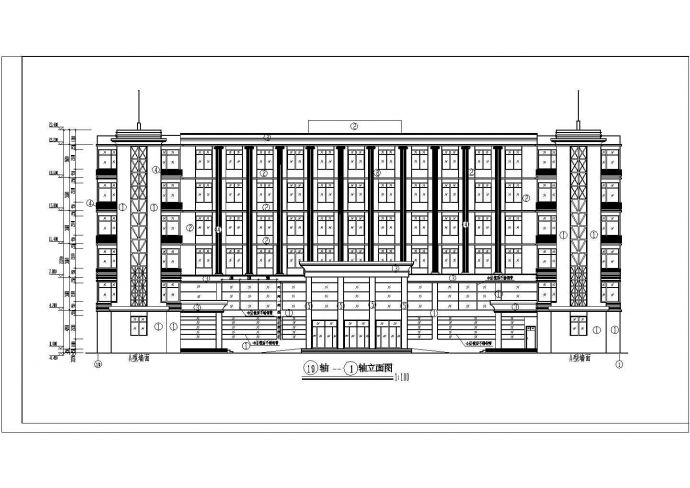 某地六层框架结构现代医院建筑施工图_图1