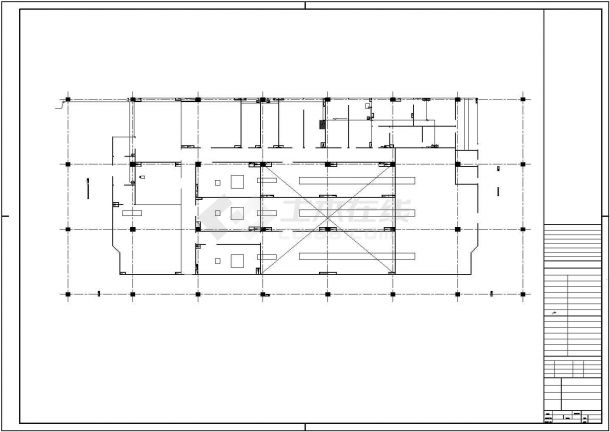 某几层唇膏车间给排水施工设计CAD平面图-图一