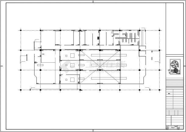 某几层唇膏车间给排水施工设计CAD平面图-图二